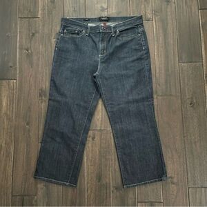 Talbots Straight Dark Wash Crop Jeans 10